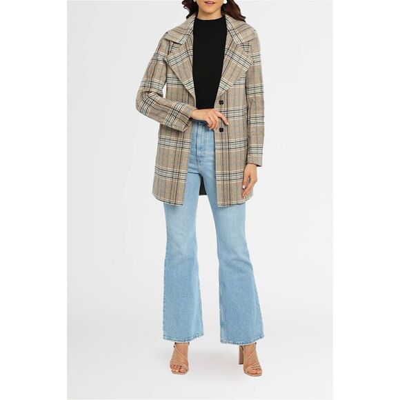 Belle & Bloom Ex-Boyfriend Wool Blend Oversized Jacket Plaid Size S $238.00 - Picture 5 of 13